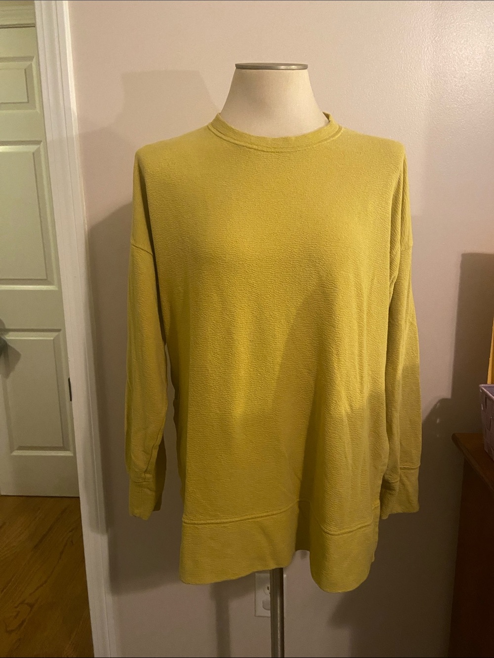 aerie Mustard Yellow Crewneck Sweatshirt